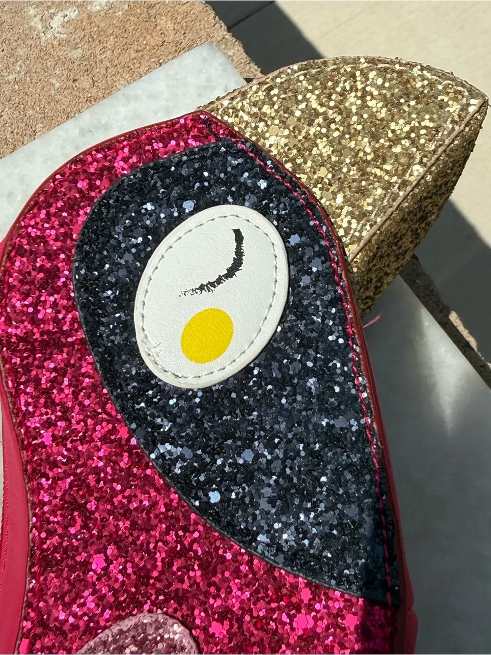 NWT Zara Girls Glitter Toucan Bird Bag Purse Pink Gold Tropical